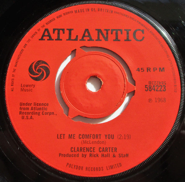 Clarence Carter : Too Weak To Fight / Let Me Comfort You (7", Single, 3 P)