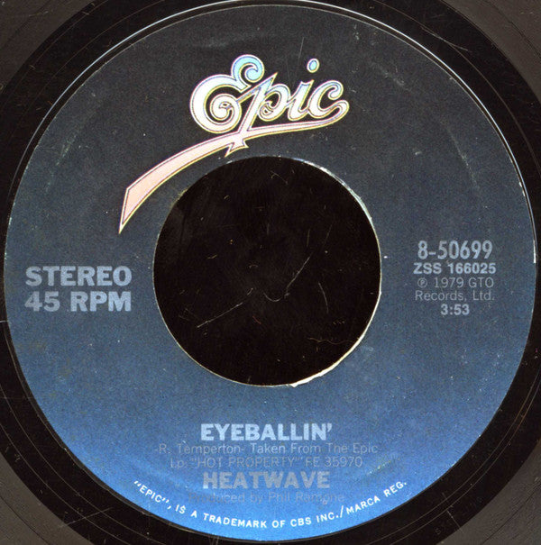 Heatwave : Eyeballin' / Birthday (7", Styrene)