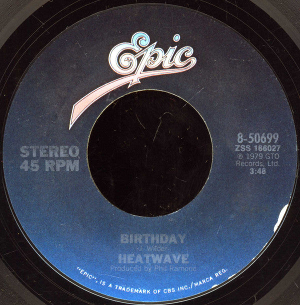 Heatwave : Eyeballin' / Birthday (7", Styrene)