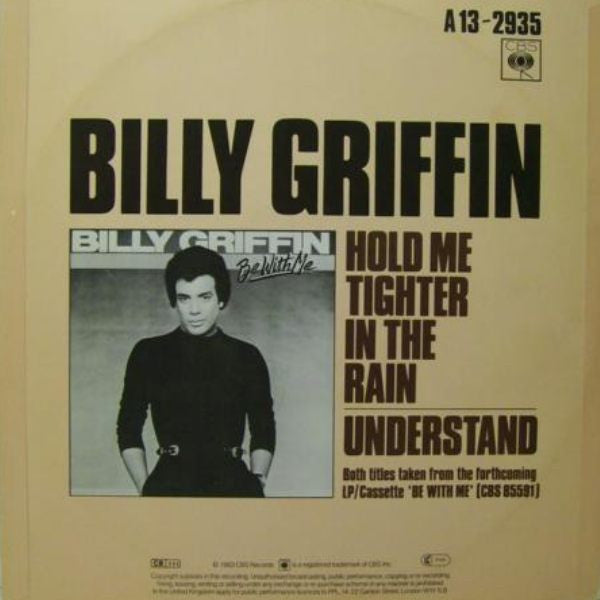 Billy Griffin : Hold Me Tighter In The Rain (Extended Version) (12", Single, Pic)