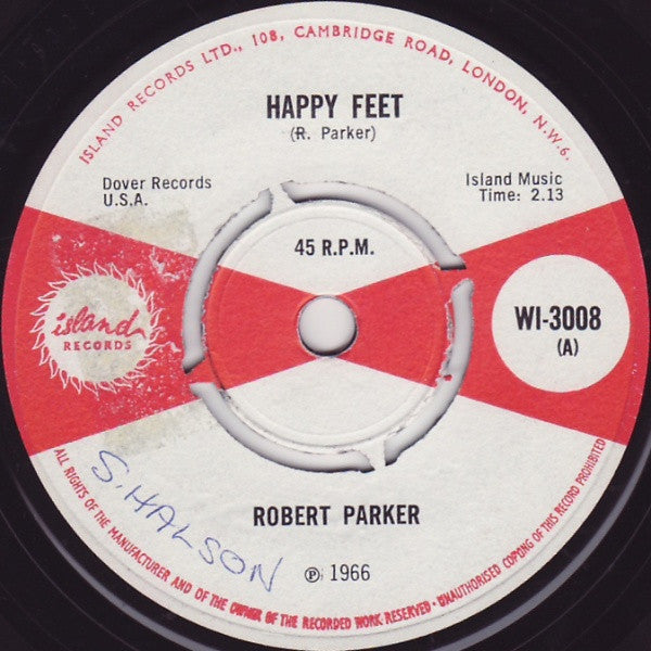 Robert Parker : Happy Feet (7", Single, 4 p)