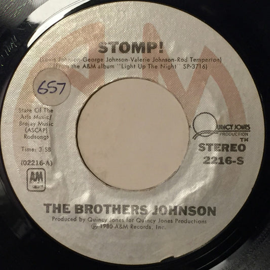 Brothers Johnson : Stomp! (7", Styrene)