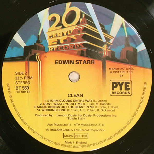 Edwin Starr : Clean (LP, Album)