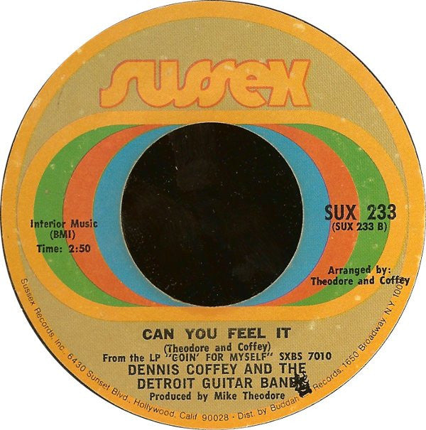 Dennis Coffey And The Detroit Guitar Band : Taurus / Can You Feel It (7", Styrene, Pit)