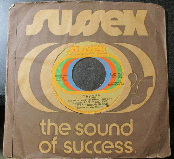 Dennis Coffey And The Detroit Guitar Band : Taurus / Can You Feel It (7", Styrene, Pit)