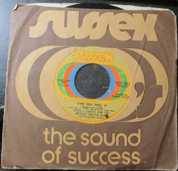 Dennis Coffey And The Detroit Guitar Band : Taurus / Can You Feel It (7", Styrene, Pit)