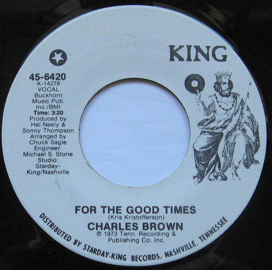 Charles Brown : For The Good Times / Lonesome & Driftin' (7", Single)