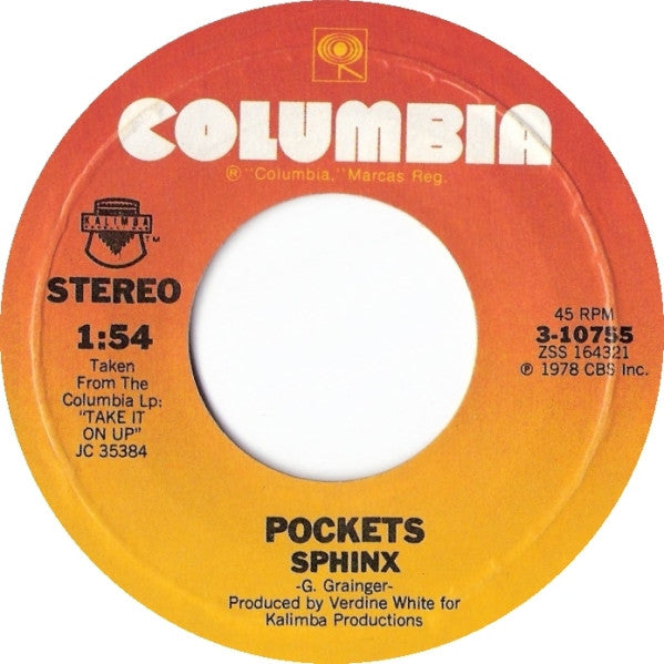 Pockets : Take It On Up / Sphinx (7", Styrene)