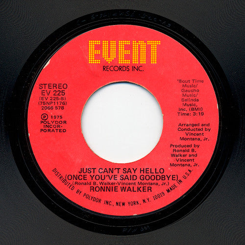 Ronnie Walker : Magic's In The Air (7", Single)