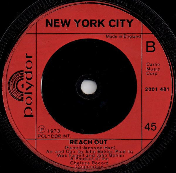 New York City : Quick, Fast, In A Hurry (7")