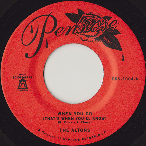 The Altons : When You Go (That's When You'll Know) (7", Single)