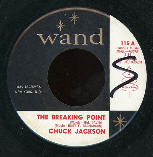 Chuck Jackson : The Breaking Point (7", Mon)