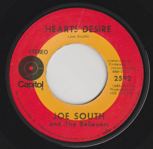 Joe South And The Believers : Don't It Make You Wanna Go Home (7", Single, Jac)