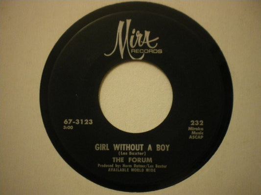 The Forum : The River Is Wide / Girl Without A Boy (7")