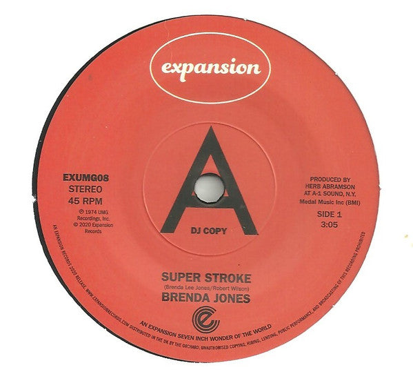 Brenda Lee Jones : Super Stroke / Big Mistake (7", Promo, RE)