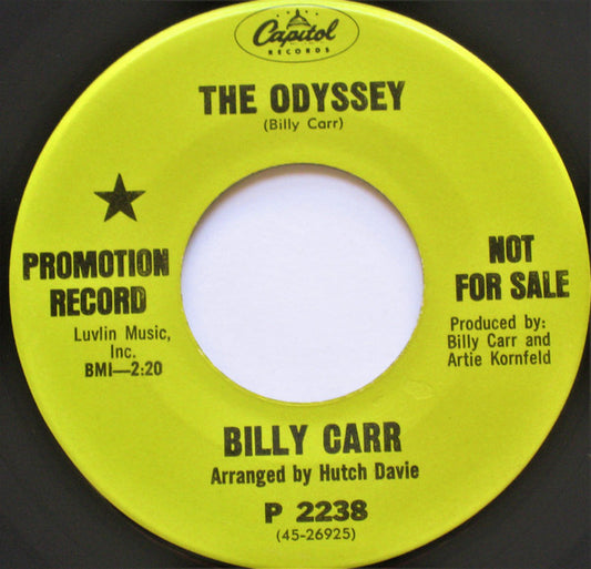 Billy Carr : The Odyssey (7", Promo)