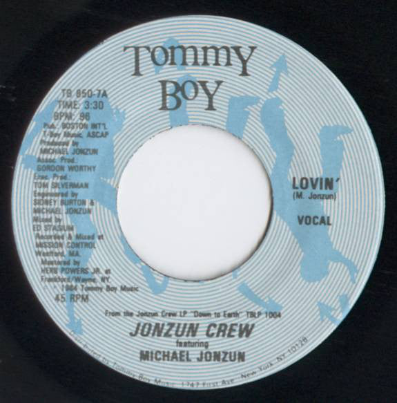 The Jonzun Crew Featuring Michael Jonzun : Lovin' / Time Is Running Out (7")