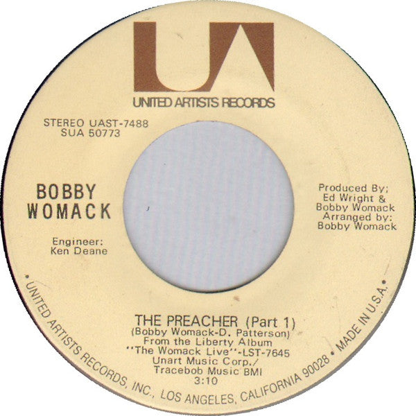 Bobby Womack : The Preacher (7", Single)