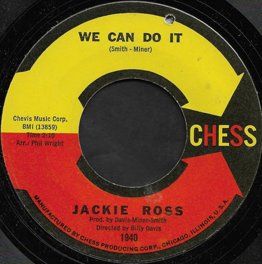 Jackie Ross : We Can Do It / Honey Dear (7")