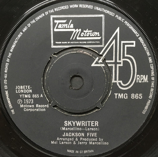 The Jackson 5 : Skywriter (7", Single)