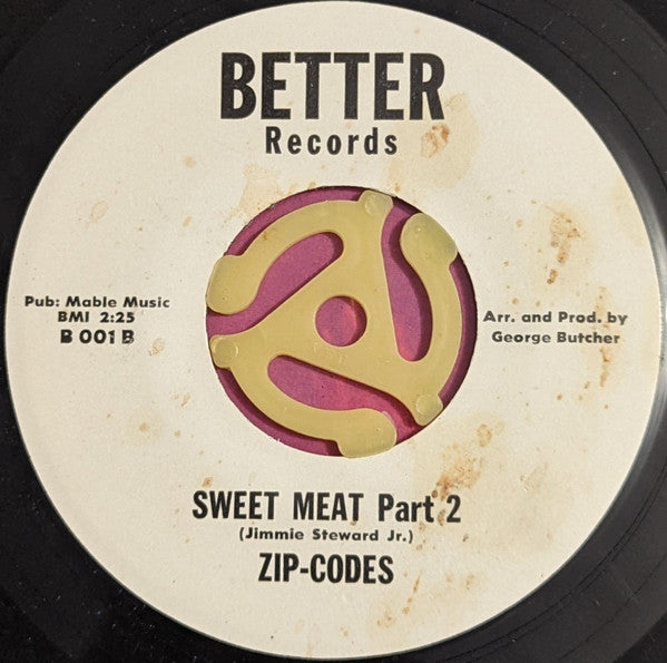 Zip-Codes : Sweet Meat (7", Single)