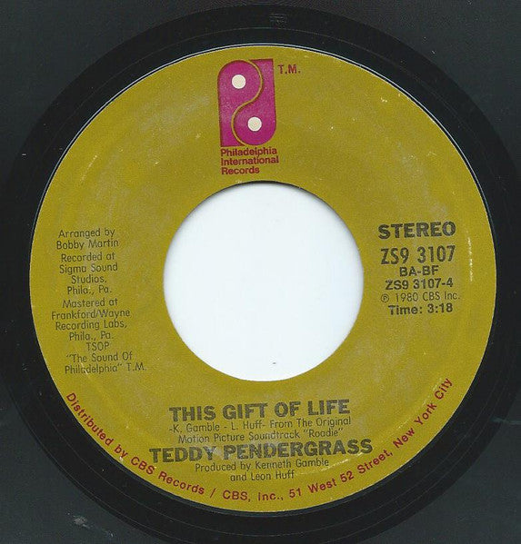Teddy Pendergrass : Can't We Try / This Gift Of Life (7", Styrene, San)