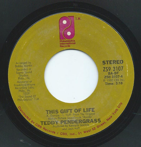 Teddy Pendergrass : Can't We Try / This Gift Of Life (7", Styrene, San)
