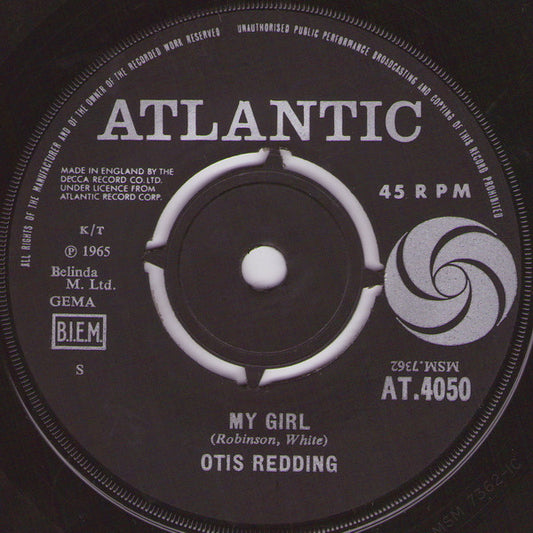 Otis Redding : My Girl  (7", Single)