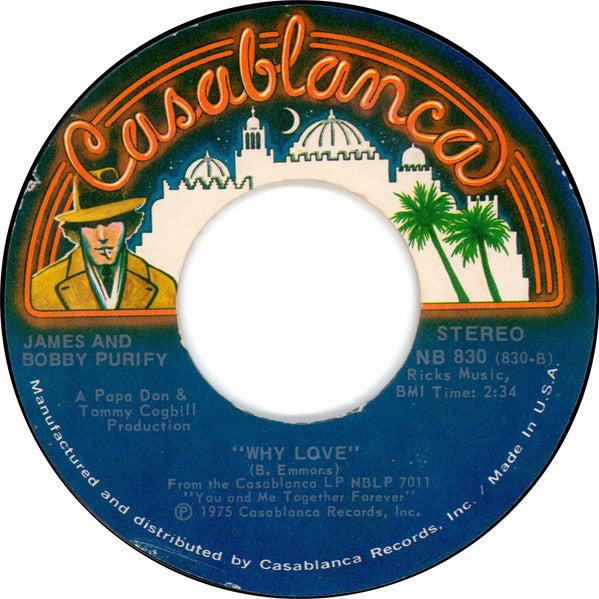 James & Bobby Purify : All The Love I Got  (7", Single)