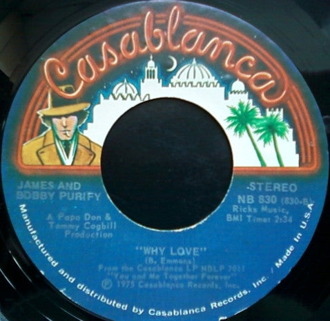 James & Bobby Purify : All The Love I Got  (7", Single)