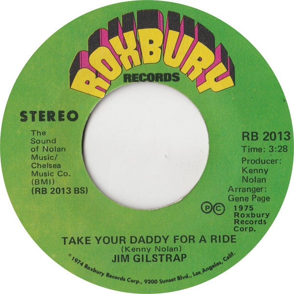 Jim Gilstrap : House Of Strangers / Take Your Daddy For A Ride (7", Single, Styrene)