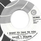 David T. Walker : Hot Fun In The Summertime / I Want To Talk To You (7")
