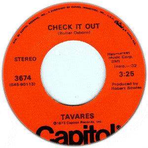 Tavares : Check It Out / The Judgment Day (7", Single, Win)