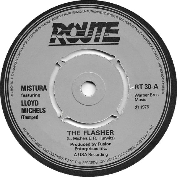 Mistura (2) Featuring Lloyd Michels : The Flasher (7", Single, 4-P)