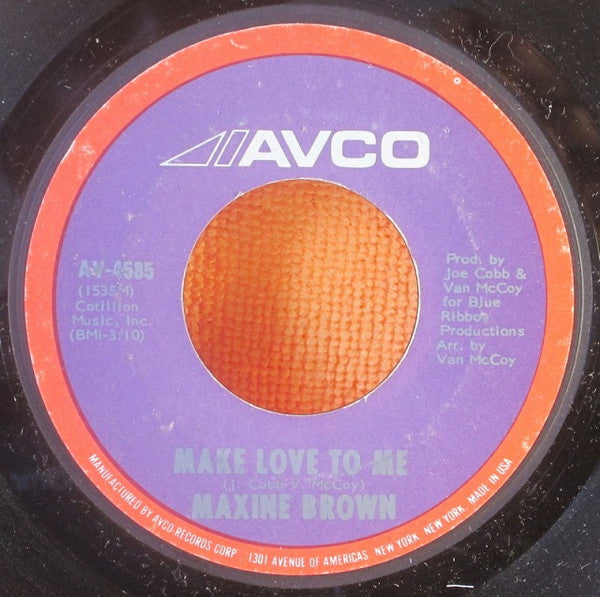 Maxine Brown : Make Love To Me / Always And Forever (7", Single)