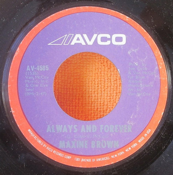 Maxine Brown : Make Love To Me / Always And Forever (7", Single)