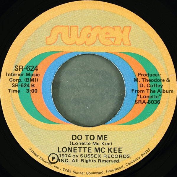 Lonette McKee : Save It (Don't Give It Away) / Do To Me (7", Sup)