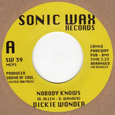 Dickie Wonder : Nobody Knows (7", S/Sided, Ltd, RE)