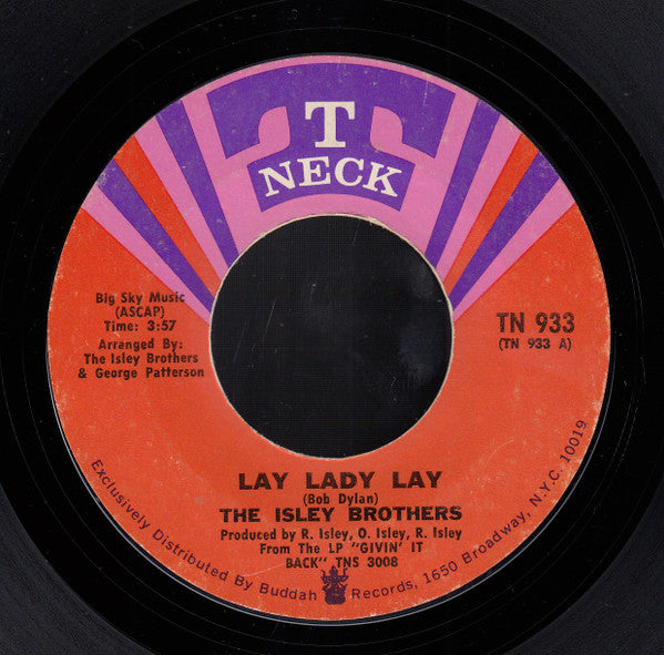 The Isley Brothers : Lay Lady Lay / Vacuum Cleaner (7", Single, Styrene, Pit)