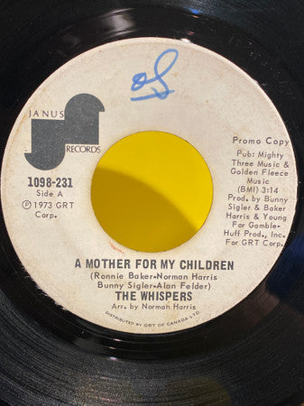 The Whispers : A Mother For My Children / What More Can A Girl Ask For? (7", Promo)