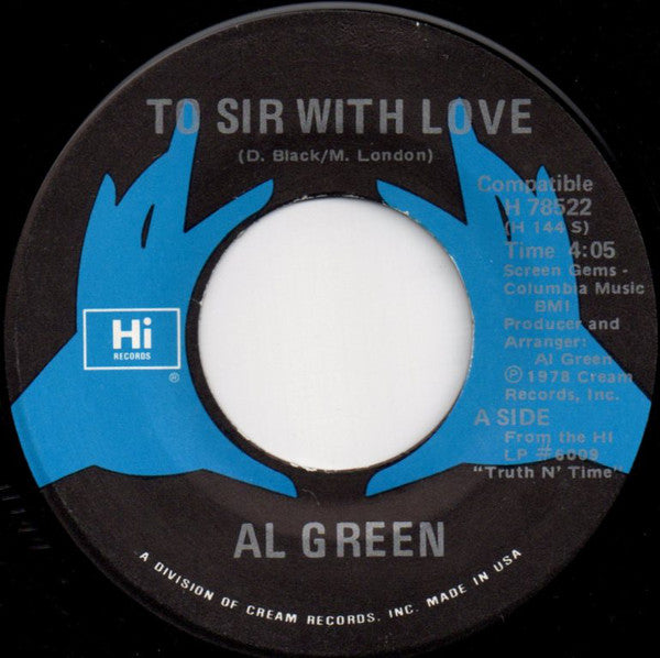 Al Green : To Sir With Love (7", Single)