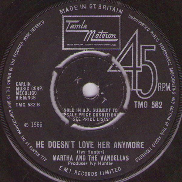 Martha Reeves & The Vandellas : I'm Ready For Love (7", Single, 4-P)