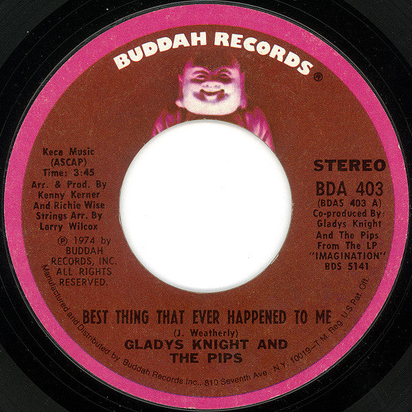 Gladys Knight And The Pips : Best Thing That Ever Happened To Me / Once In A Lifetime Thing (7", Single, Styrene, Pit)