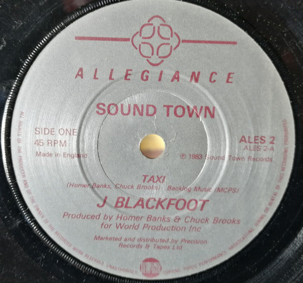 J. Blackfoot : Taxi (7", Single)