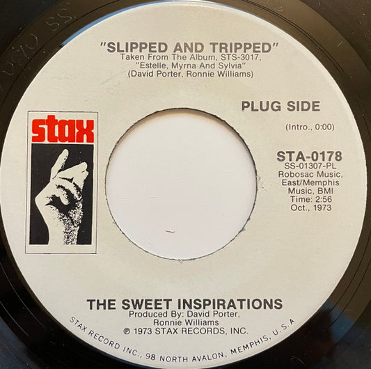 The Sweet Inspirations : Slipped And Tripped (7", Promo)