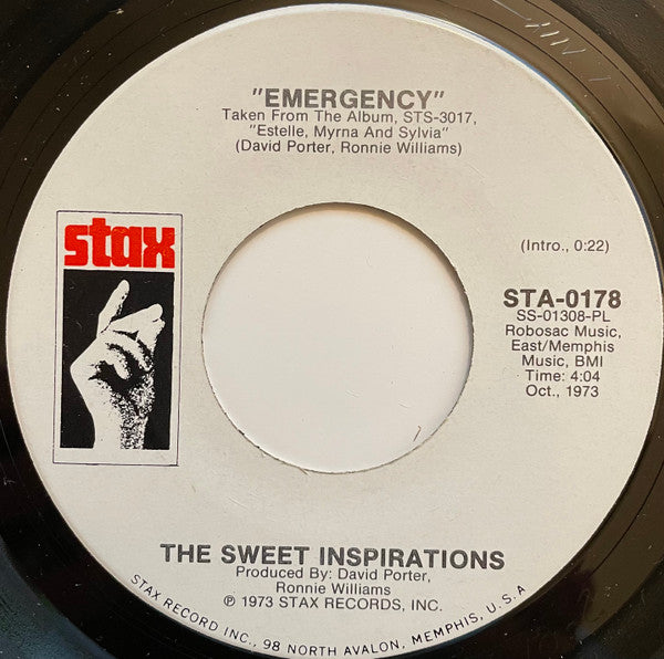 The Sweet Inspirations : Slipped And Tripped (7", Promo)