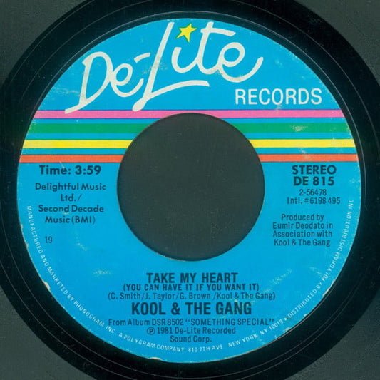 Kool & The Gang : Take My Heart (You Can Have It If You Want It) (7", 19 )