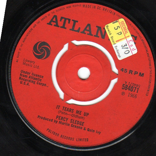 Percy Sledge : It Tears Me Up (7")