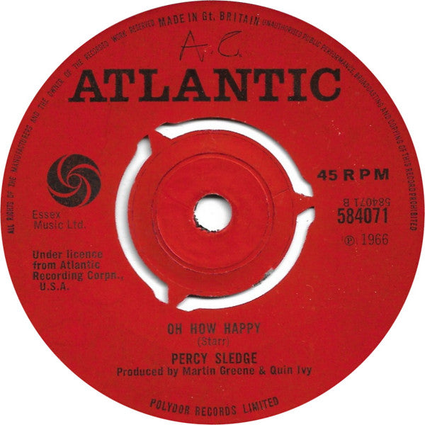 Percy Sledge : It Tears Me Up (7")