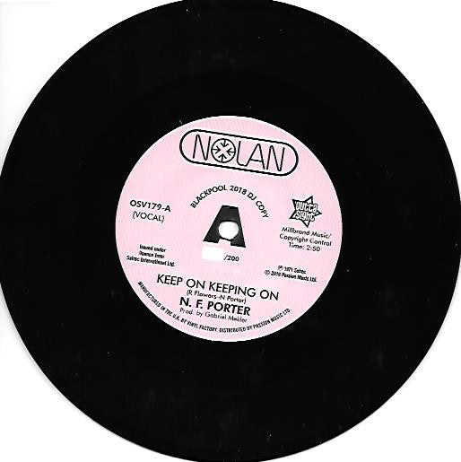 Nolan Porter : Keep On Keeping On / If I Could Only Be Sure (7", Ltd, Promo)